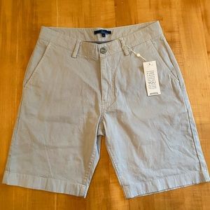 shore brand flat front shorts